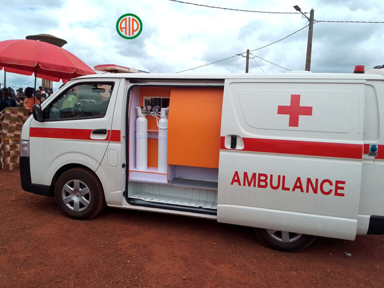 L'ambulance médicalisée présentée à la place publique à Zaranou samedi 03 août 2024